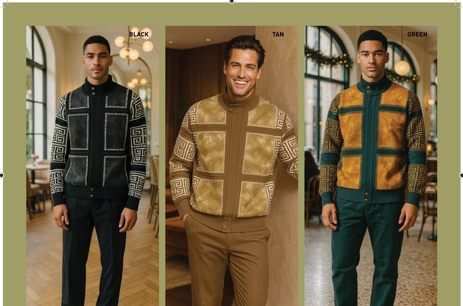 Silversilk 11012,  Suede Patch Zip Sweaters