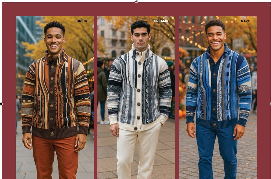 Silversilk 12014, 2PC Wool Blend Buttoned