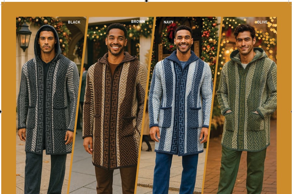 Silversilk 82401, Wool Blend, 3/4 Hooded Jacket