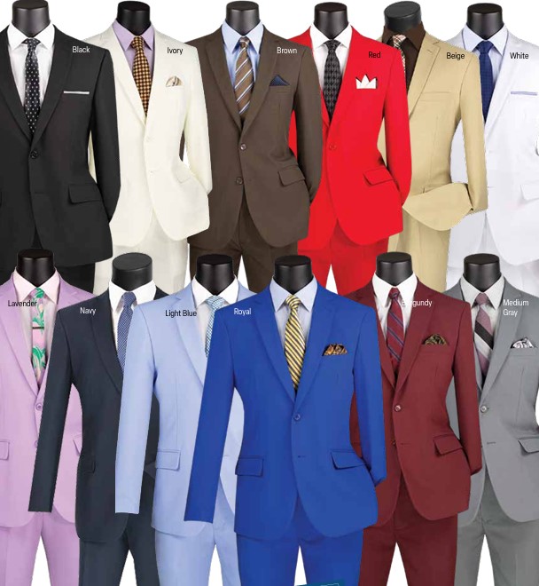 Vinci S-2PP, 2 PCS Slim Fit Suits