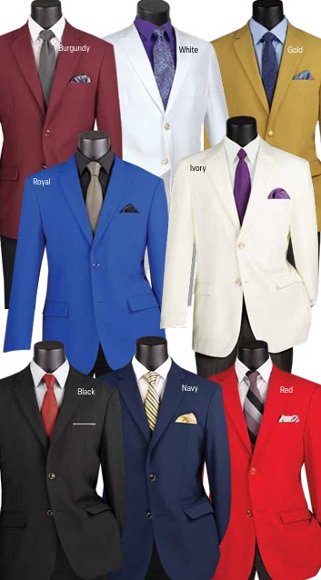 Vinci Z-2PP 100% Poplin Dacron Blazers