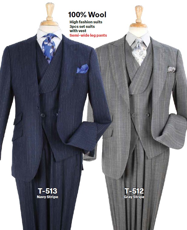 Men's 3 PCS Suit, Apollo Collection, T-512