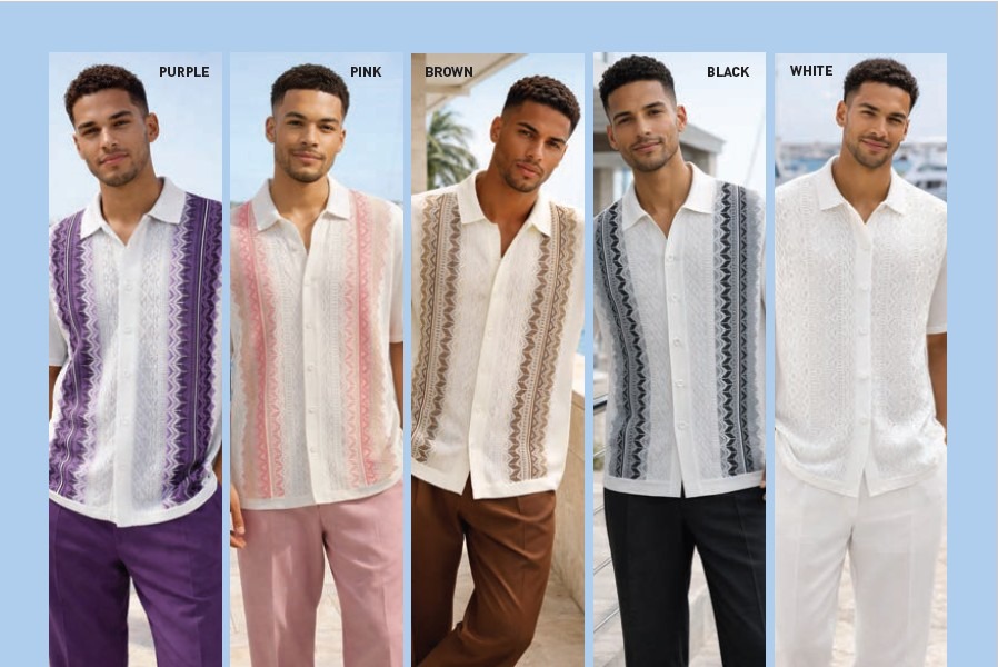 Silversilk Knit Front Set