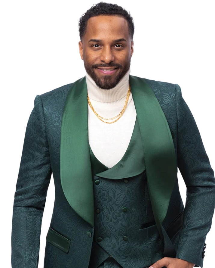 Fancy Solid 3pc Suit / Tuxedo